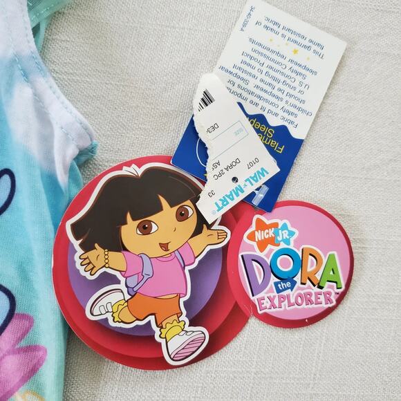 Y2k New Dora & Boots PJ Top 4t - Picture 4 of 10